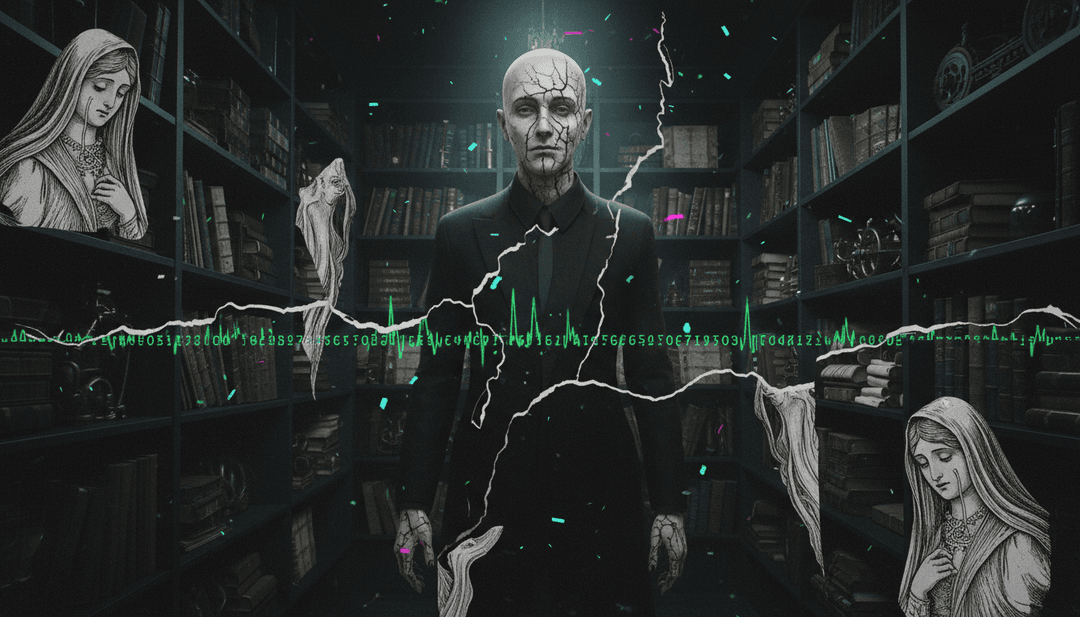 Arte digital abstrata representando a profundidade emocional da música 'Greed' de Bryant Barnes