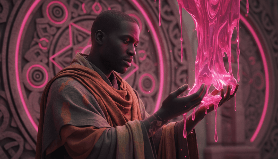 抽象数字艺术，展现 Isaiah Falls 的 GOD IS REAL 的灵魂本质