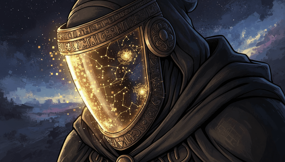 Visualizzazione astratta del tumulto emotivo ispirata alla musica soulful di Daniel Caesar