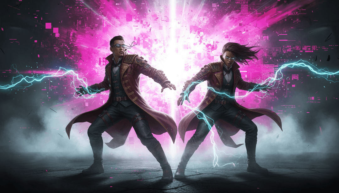 Usuario interactuando con la interfaz de freebeat.ai creando un video musical con tema cyberpunk