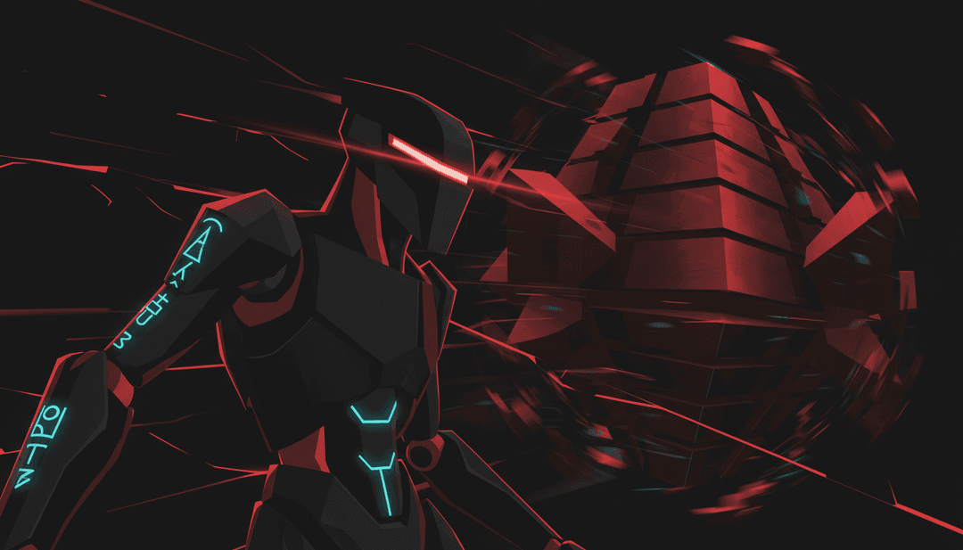 象征 AI 解读音乐氛围和歌词的抽象数字艺术