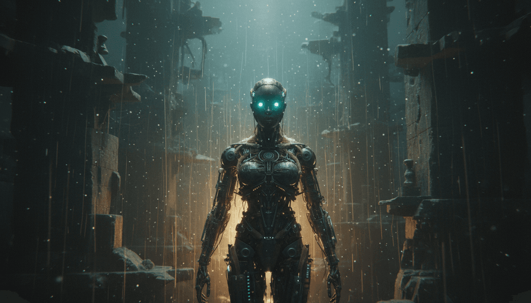 Visualização abstrata representando as gotas de chuva cristalinas e o sol radiante das letras da música.