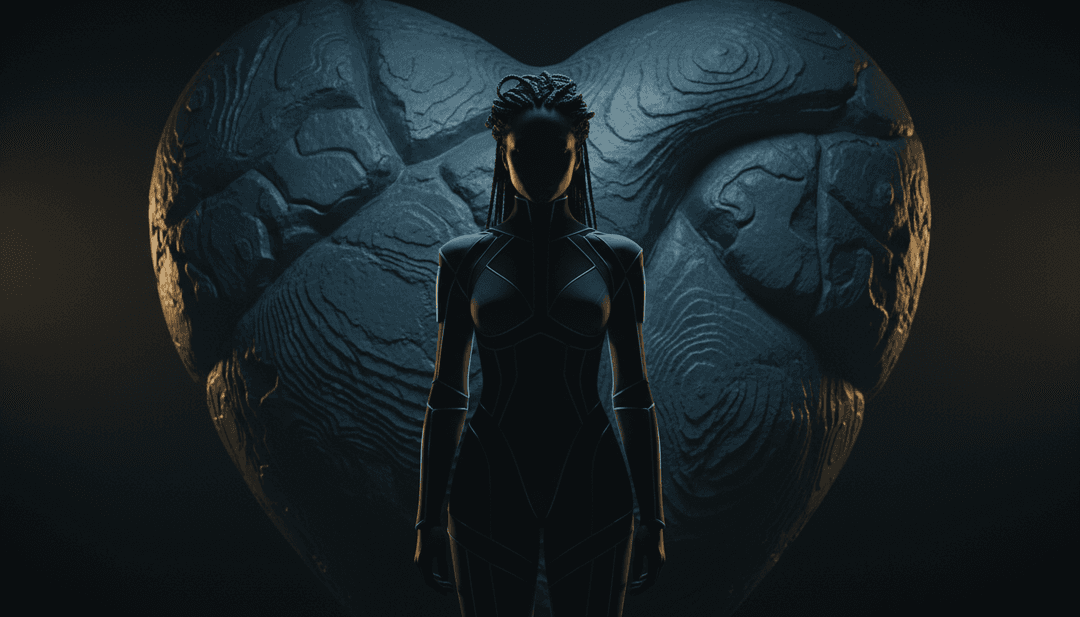 抽象數位藝術，展現 Afrobeat 與 Hip Hop 音樂氛圍的融合。