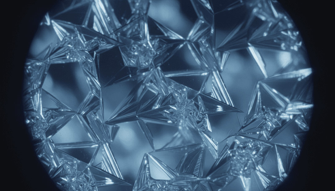 Visualizzazione astratta dell'AI che analizza onde musicali e testi per KNOCK KNOCK