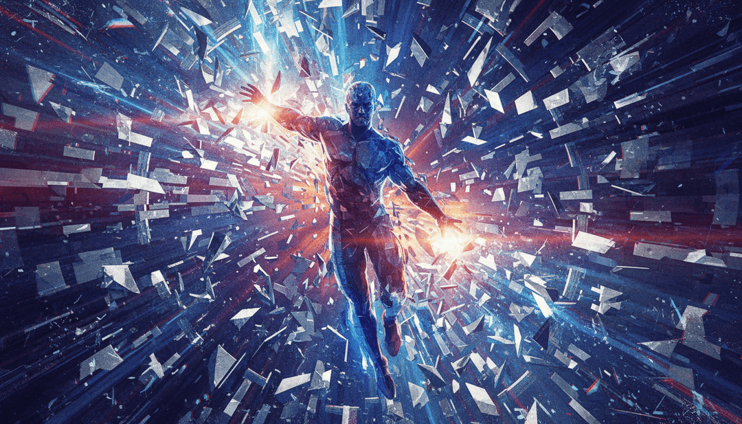 Escenas dinámicas que muestran paisajes urbanos nocturnos y ondas abstractas sincronizadas con los ritmos musicales