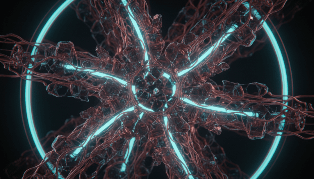 Sanft leuchtende Kugeln und fließende Animationen, die die Melodie und den Rhythmus des Songs repräsentieren