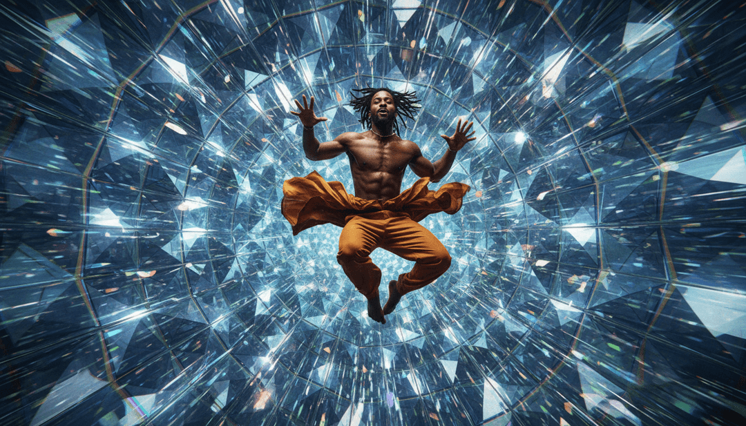 Nutzer interagiert mit der freebeat.ai-Plattform und erstellt mühelos personalisierte Musikvideos und Cover