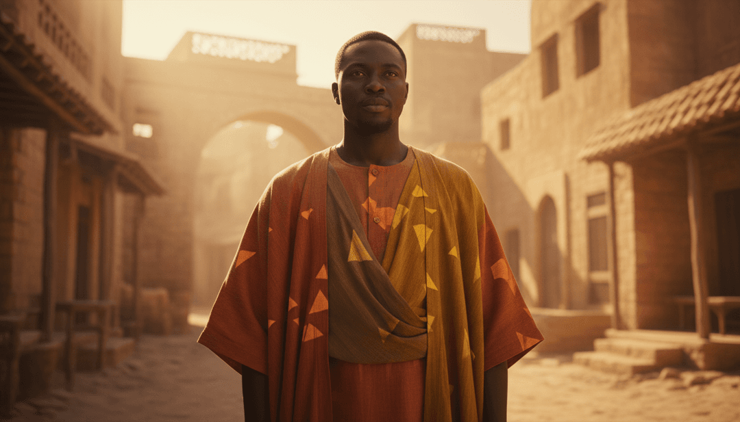 Kunmie के गीत 'My Brother' की भावनात्मक सार को दर्शाता हुआ गतिशील रंगों और आकृतियों के साथ अमूर्त दृश्यांकन