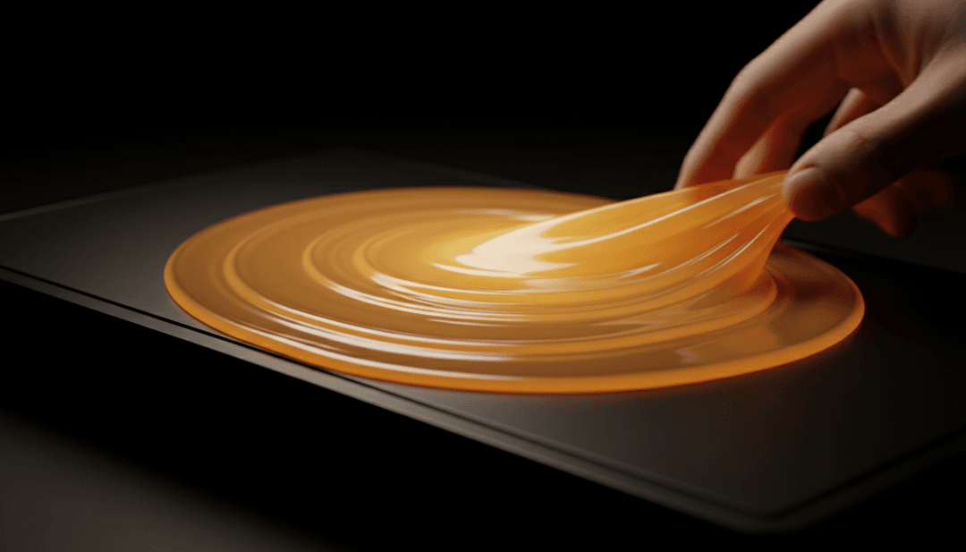 अफ्रोबीट्स और R&B मेल को दर्शाते हुए तालबद्ध तरंगों का सारगर्भित दृश्य