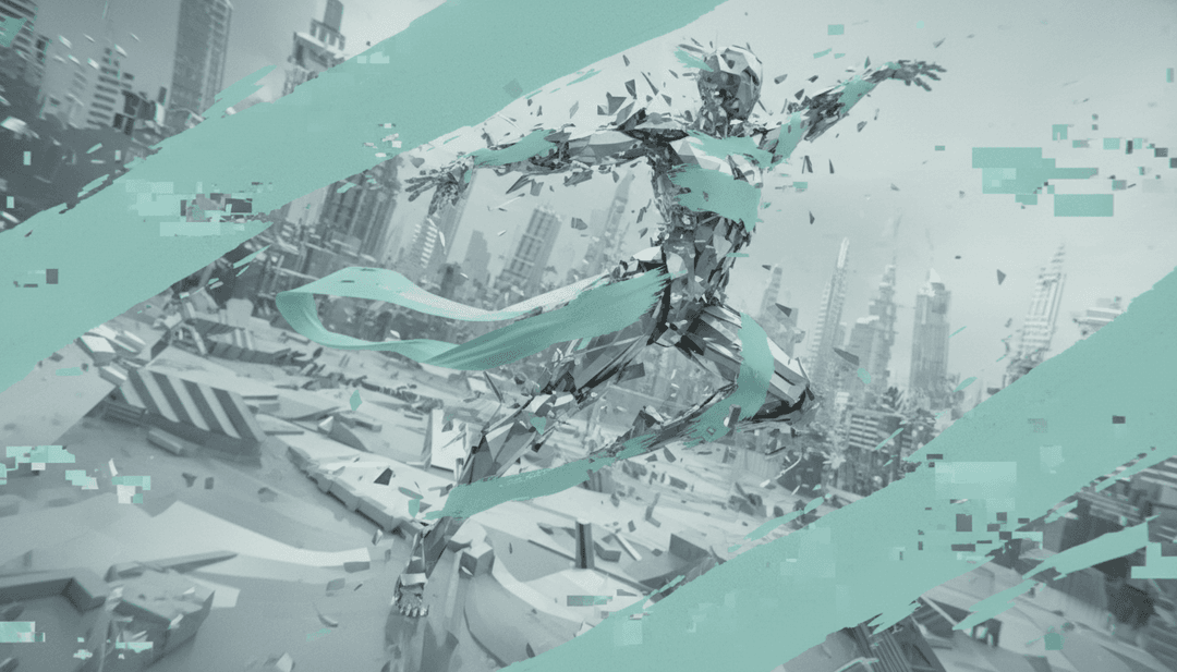 Scene dinamiche di una figura solitaria che invia un segnale di soccorso tra paesaggi mutevoli