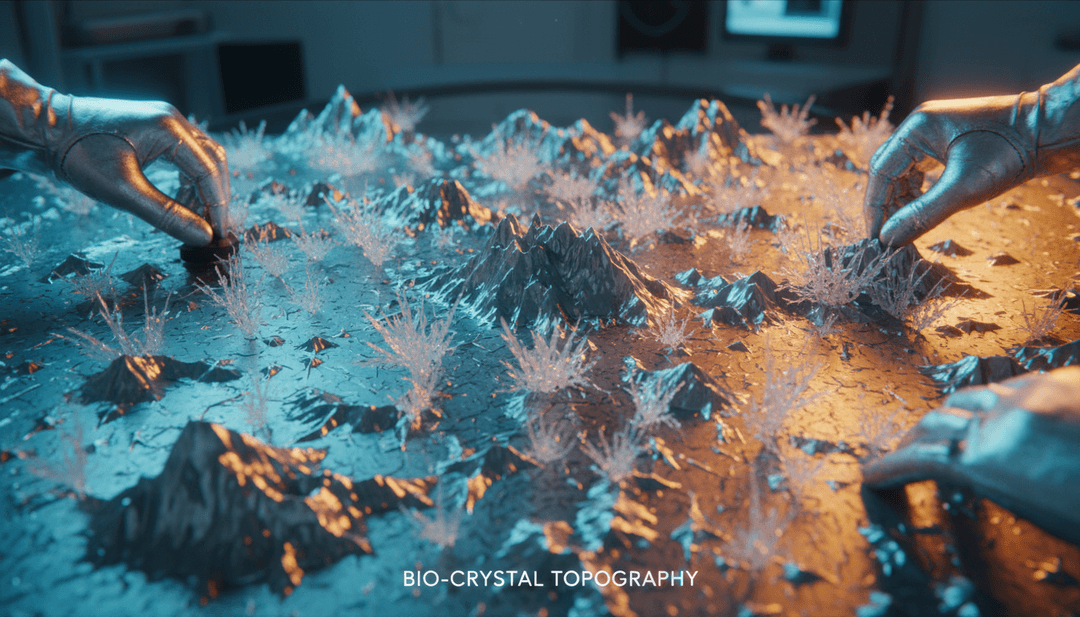 R&B तालों और पॉप धुनों से प्रेरित गतिशील दृश्य जिन्हें AI ने चित्रित किया है