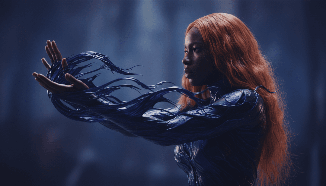 抽象化呈現情感波動，代表 Love Me Not 的心境