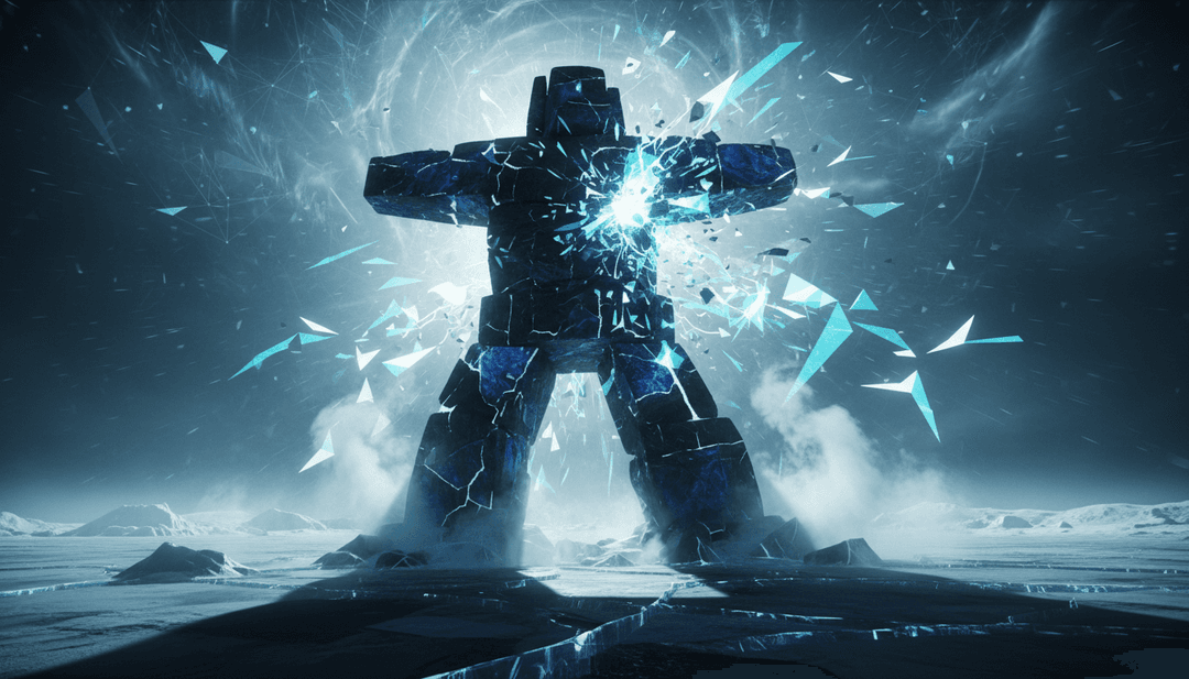 被脉动霓虹灯照亮、与音乐同步的未来城市景观。