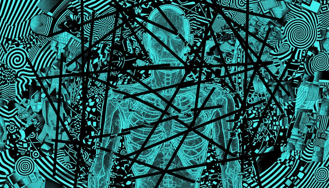 음악에서 영감을 받은 도시 황폐와 초현실적 외계 풍경을 보여주는 역동적 시각 효과