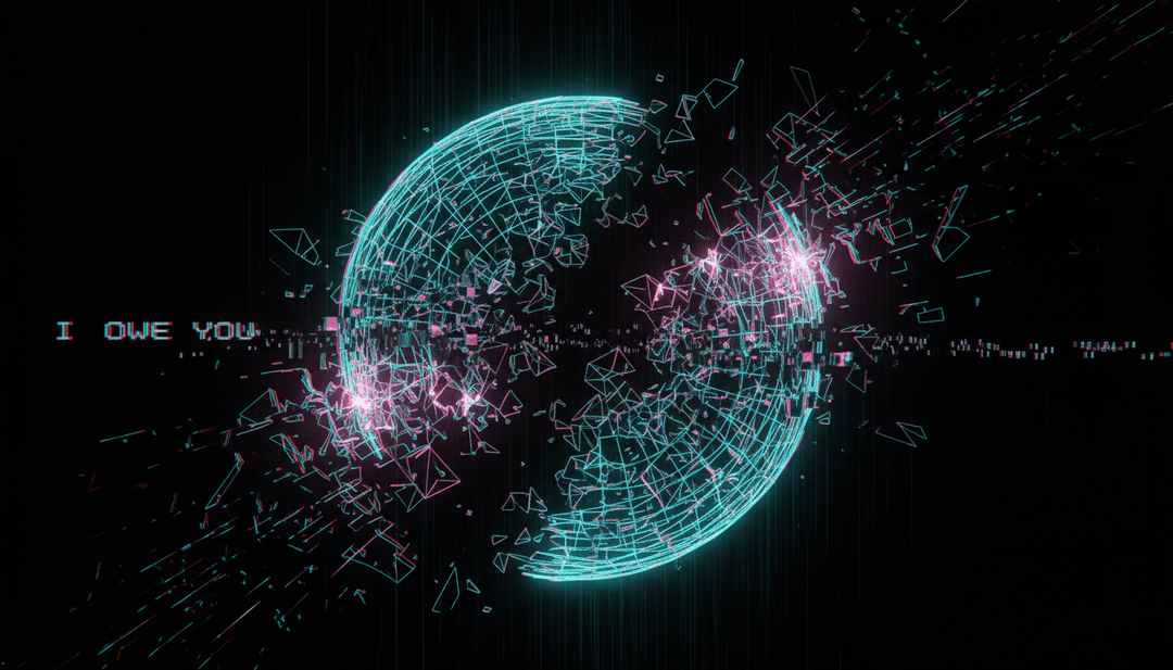 Representação abstrata das vibrações indie pop e eletrônicas mescladas em arte gerada por IA