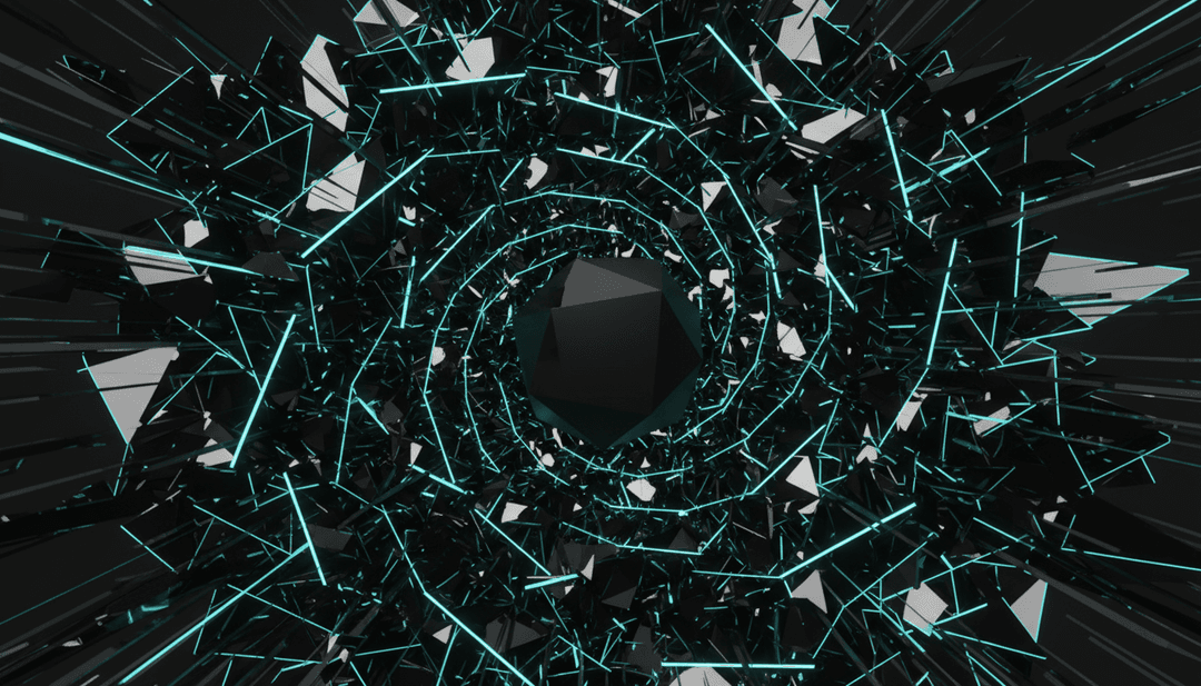 Abstrakte Visualisierung von Techno-Beats und elektronischen Wellen, die die Energie des Songs darstellen