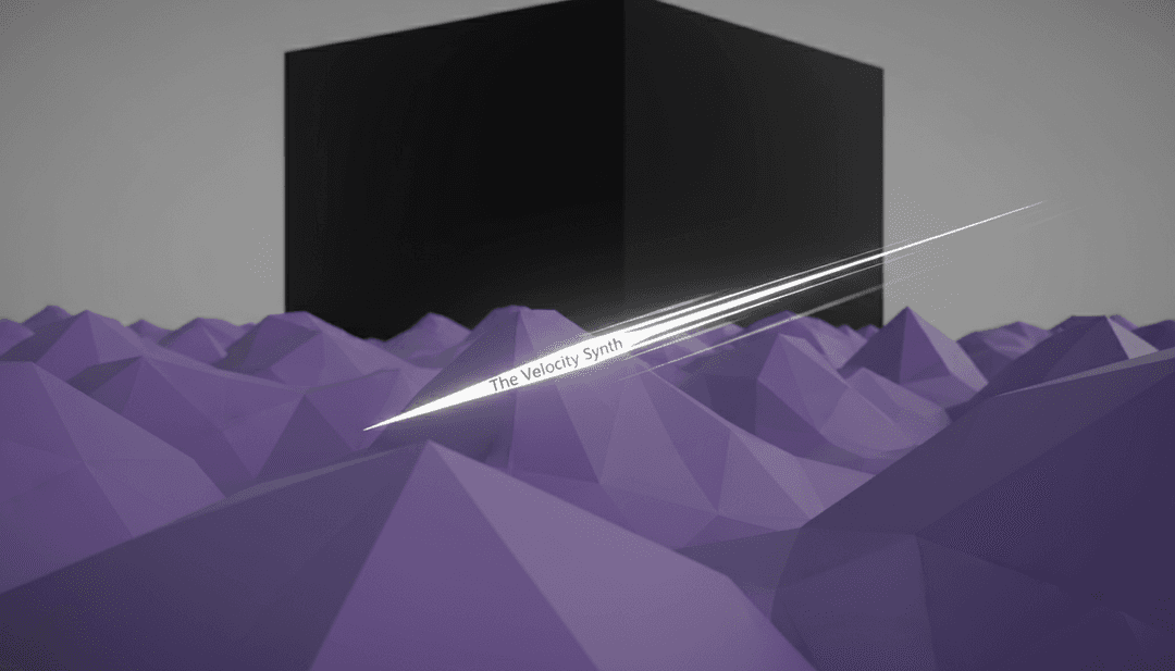 Crank Up Da Jet의 에너지 넘치는 비트와 리듬을 표현한 추상 디지털 아트