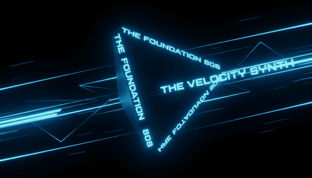 노래에서 영감을 받은 리드미컬한 제트 추진과 도시 야경을 보여주는 디지털 애니메이션