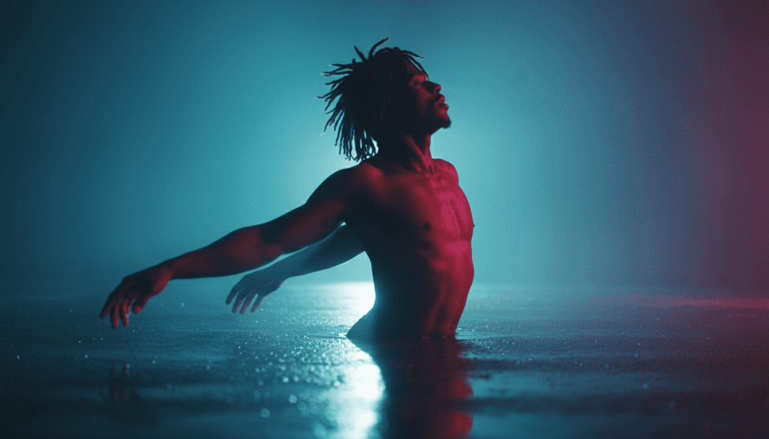 AI 解讀深情音樂與真摯歌詞的抽象視覺化