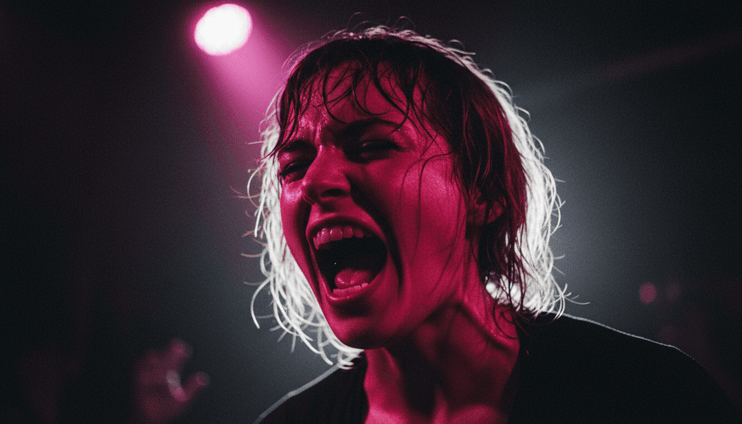 alternative rock संगीत की ऊर्जावान और विद्रोही भावना को दर्शाता सार डिजिटल कला।