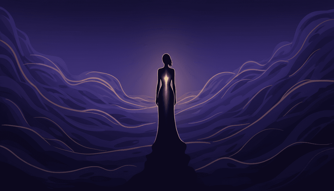 抽象化電子波與深情情感的視覺呈現，代表歌曲精髓