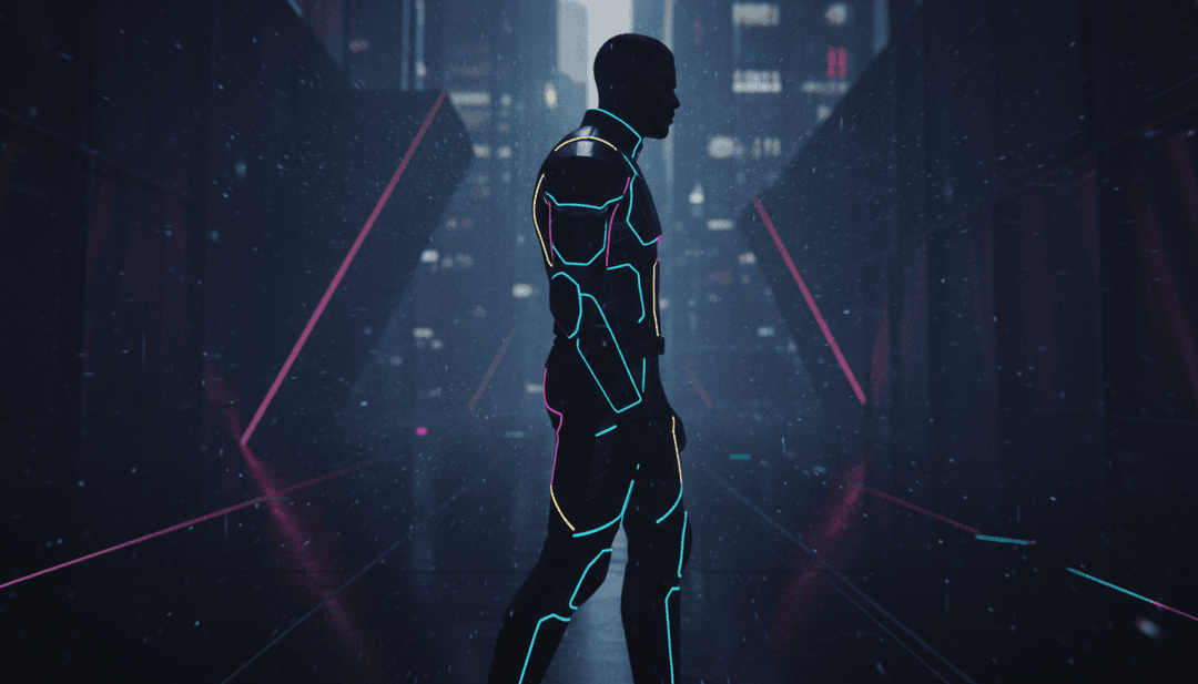 抽象数字艺术，展现 Afrobeats 与 Hip Hop 节奏的融合