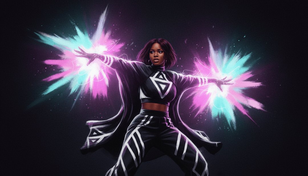 노래에서 영감을 받은 춤 동작과 도시 레게 미학을 담은 생생한 장면