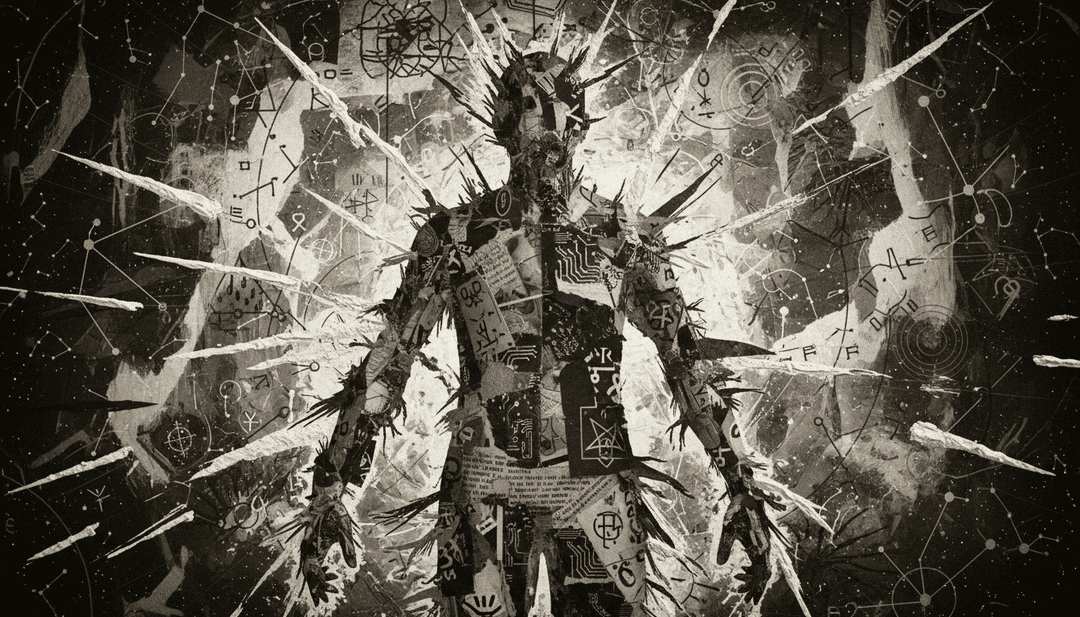 Abstrakte Visualisierung von Indie-Pop-Stimmungen inspiriert von den Texten und der Stimmung von The Hand