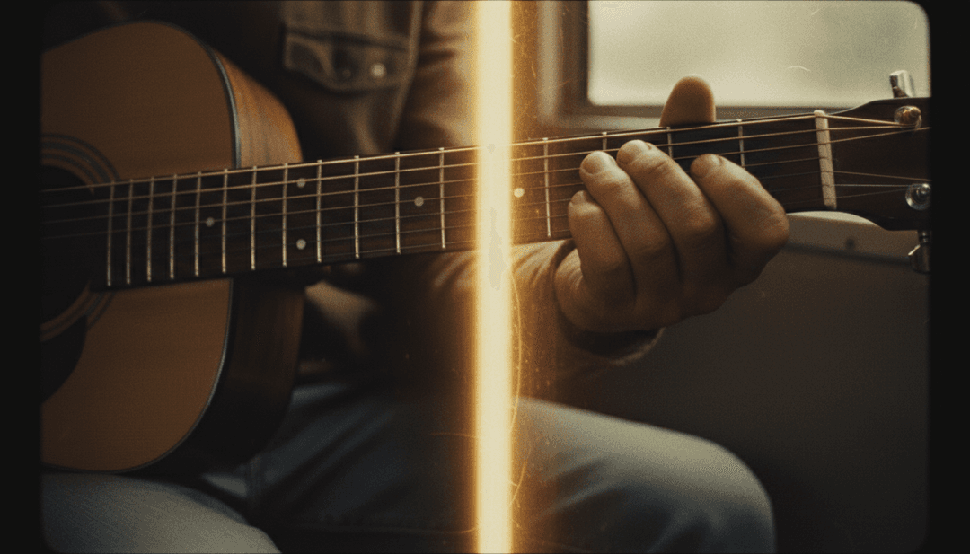 Visualização por IA de uma loja de ferragens rústica inspirada nas letras da música