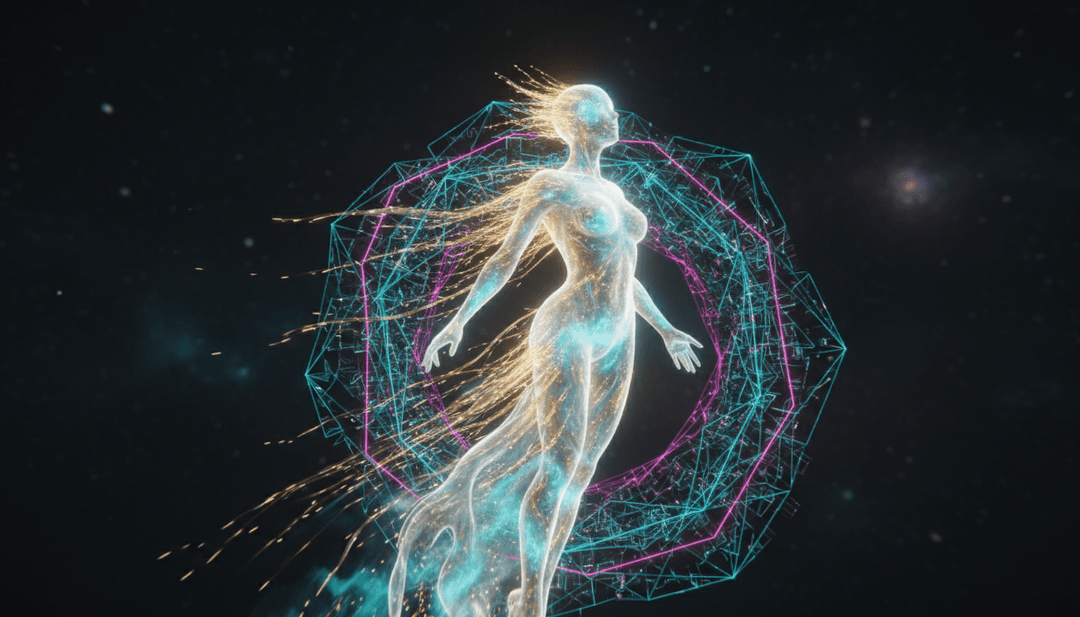 抽象化呈現電子節拍與振奮旋律，象徵歌曲能量