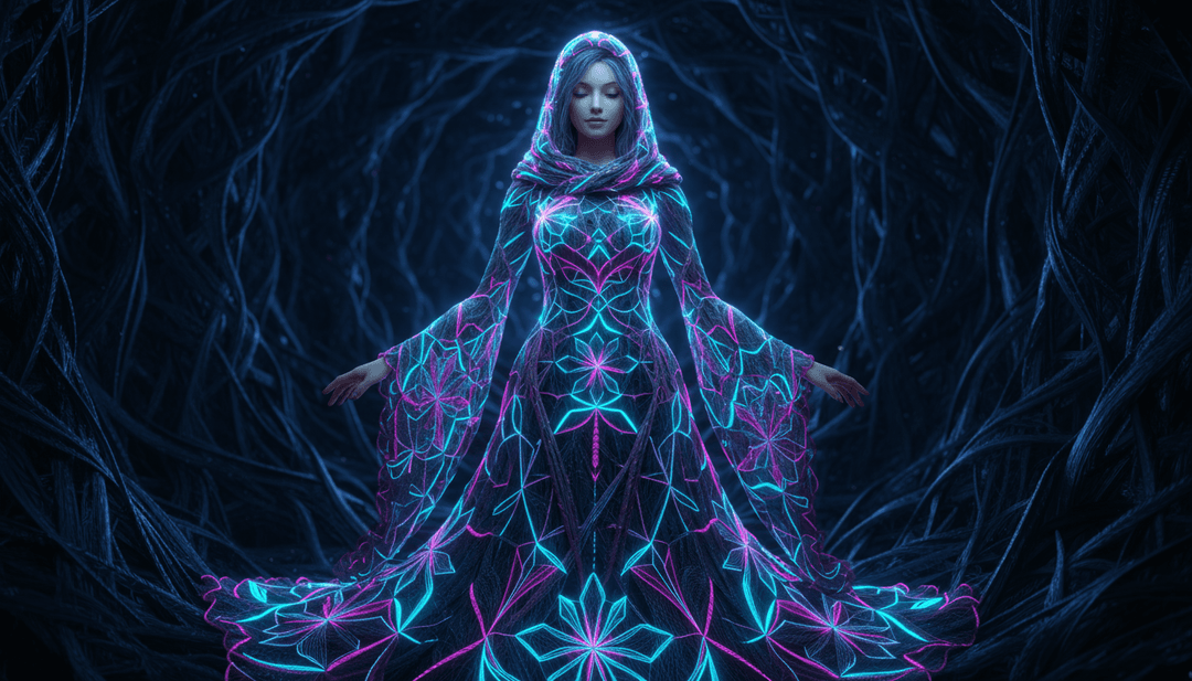 Escenas generadas por IA que combinan cielos oníricos con estrellas ascendentes