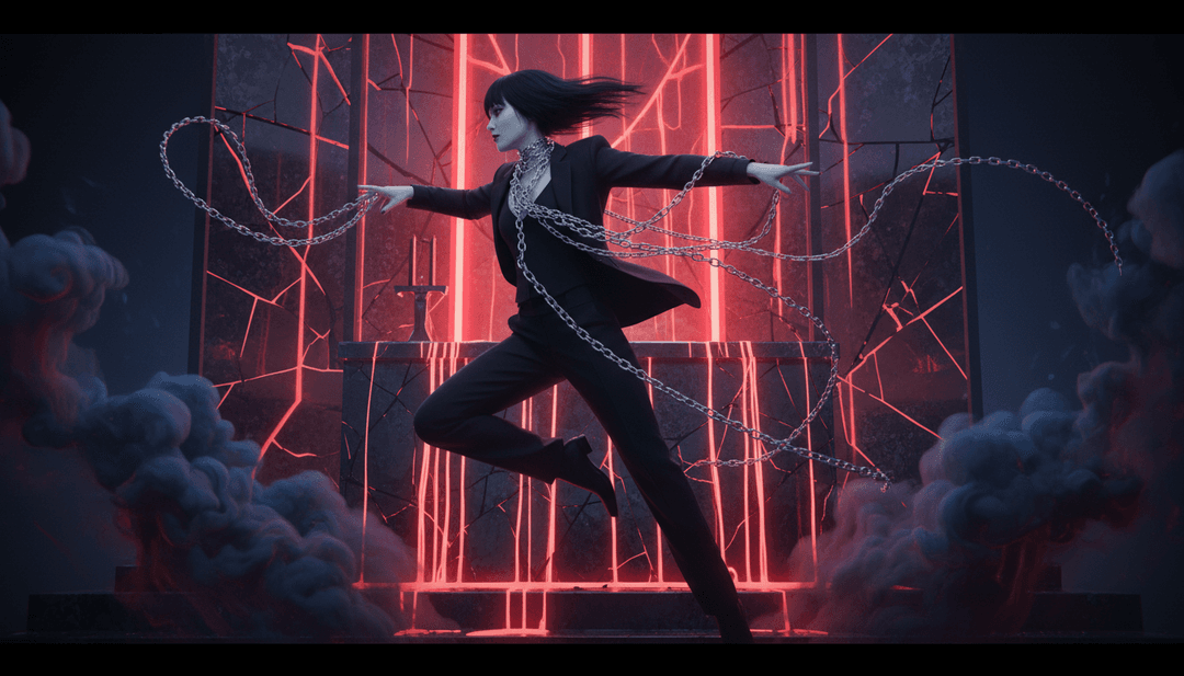 노래 가사에서 영감을 받은 도시 야경과 친밀한 순간이 어우러진 생생한 장면들