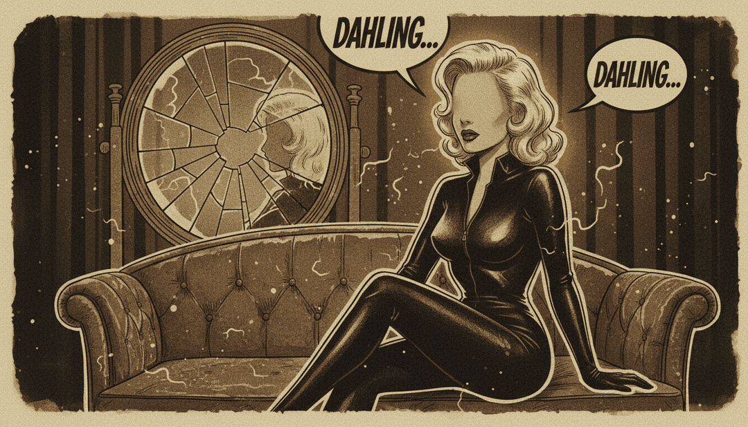 'Skin Tight Jeans' की भावनात्मक गहराई को दर्शाता सार डिजिटल कला, जिसे AI ने व्याख्यायित किया है।