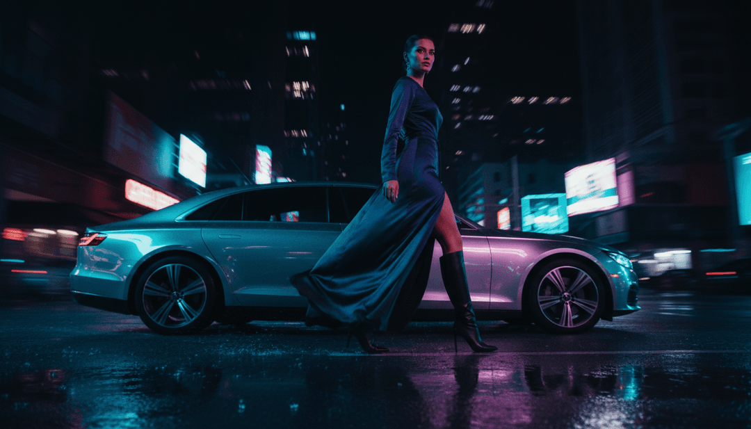 R&B와 힙합 음악 분위기를 분석하는 AI의 추상적 표현