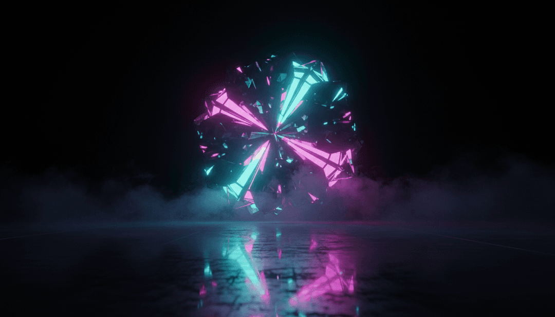 動態 AI 生成場景，反映 RAIN 的節拍與歌詞，搭配鮮豔色彩與動態效果