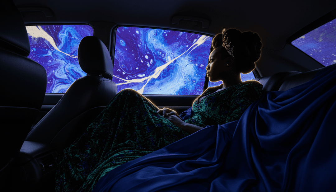 动态场景展示象征奢华的百万玫瑰、引人注目的姿势及充满活力的俱乐部氛围，灵感源自歌曲歌词。