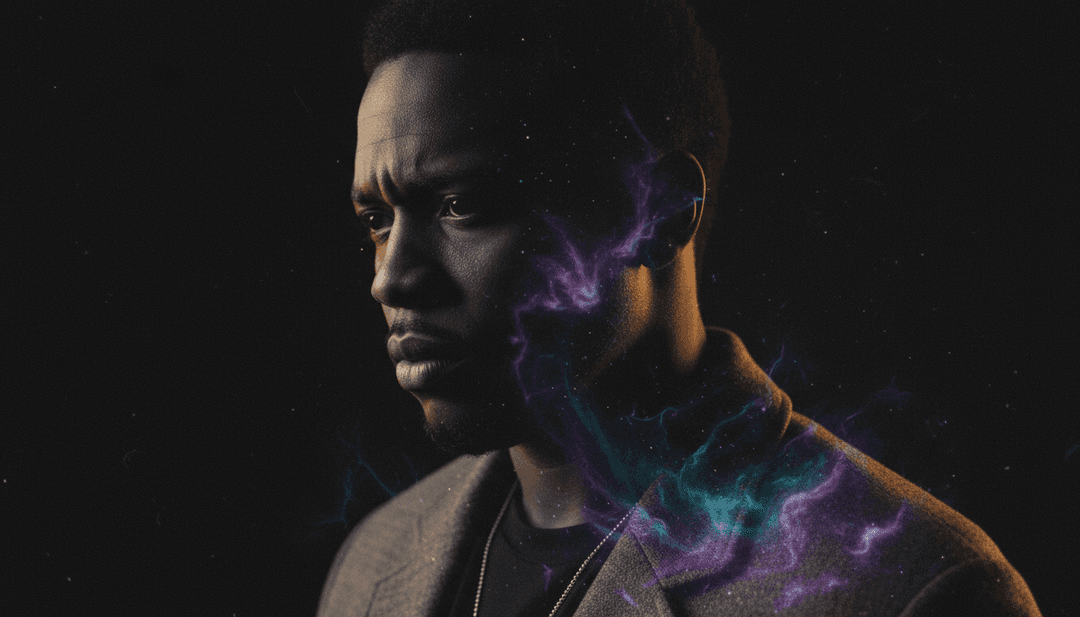 真挚的 R&B 情感与节奏感强烈的节拍的抽象视觉表现