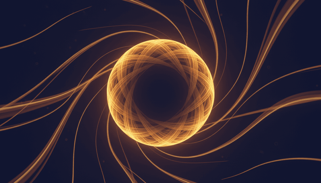 Arte digitale astratta che rappresenta i battiti energetici e il flusso di un brano Hip Hop