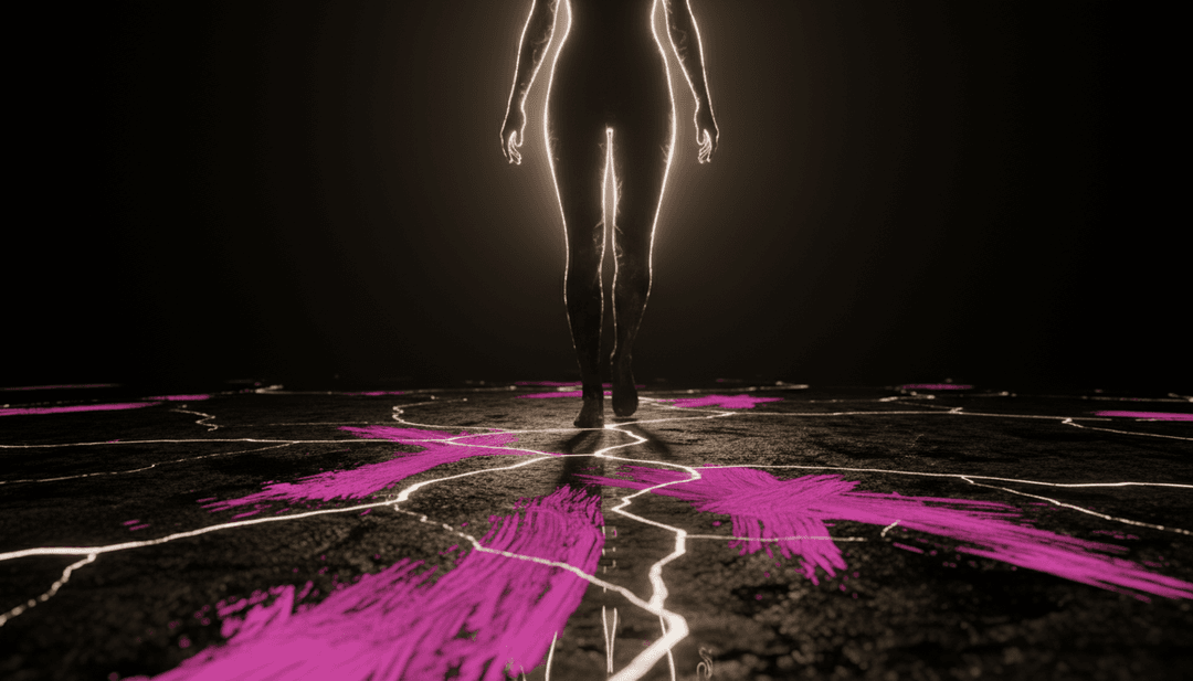 AI가 노래의 에너지와 감성을 반영한 활기찬 도시 장면을 구상합니다.