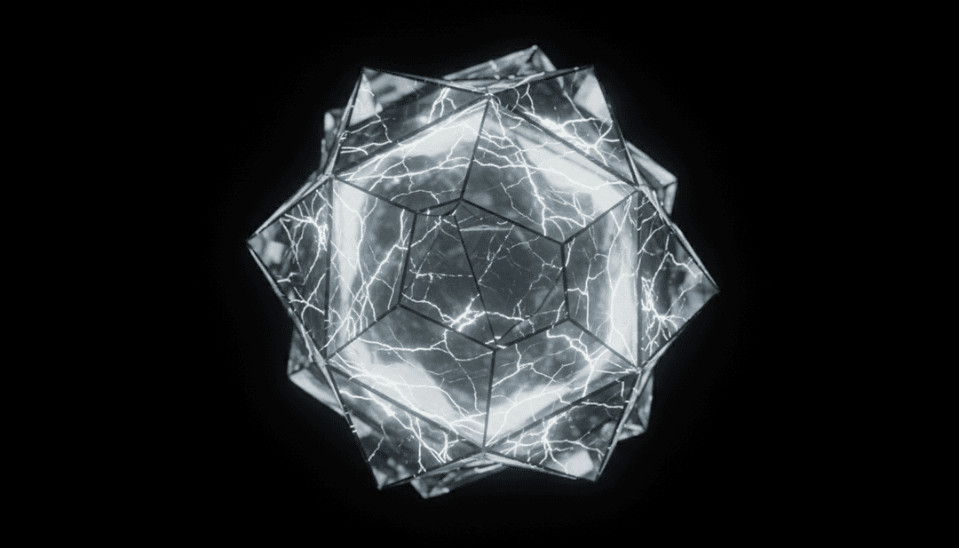 Arte digital abstrata representando IA analisando ritmos e letras musicais