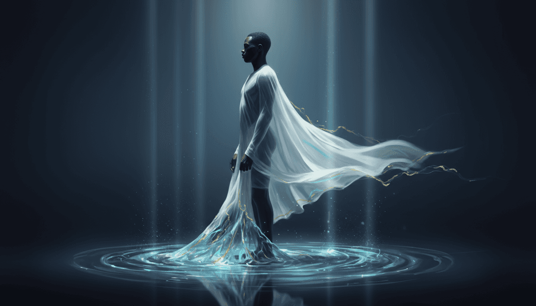 Visualización abstracta de la IA analizando el ritmo y las letras de 'Tudo Igual' de LUDMILLA y Muni Long