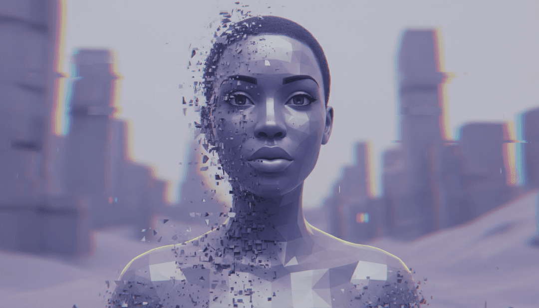 Arte digital abstrata representando turbulência emocional e introspecção inspirada na música 'Mess'.