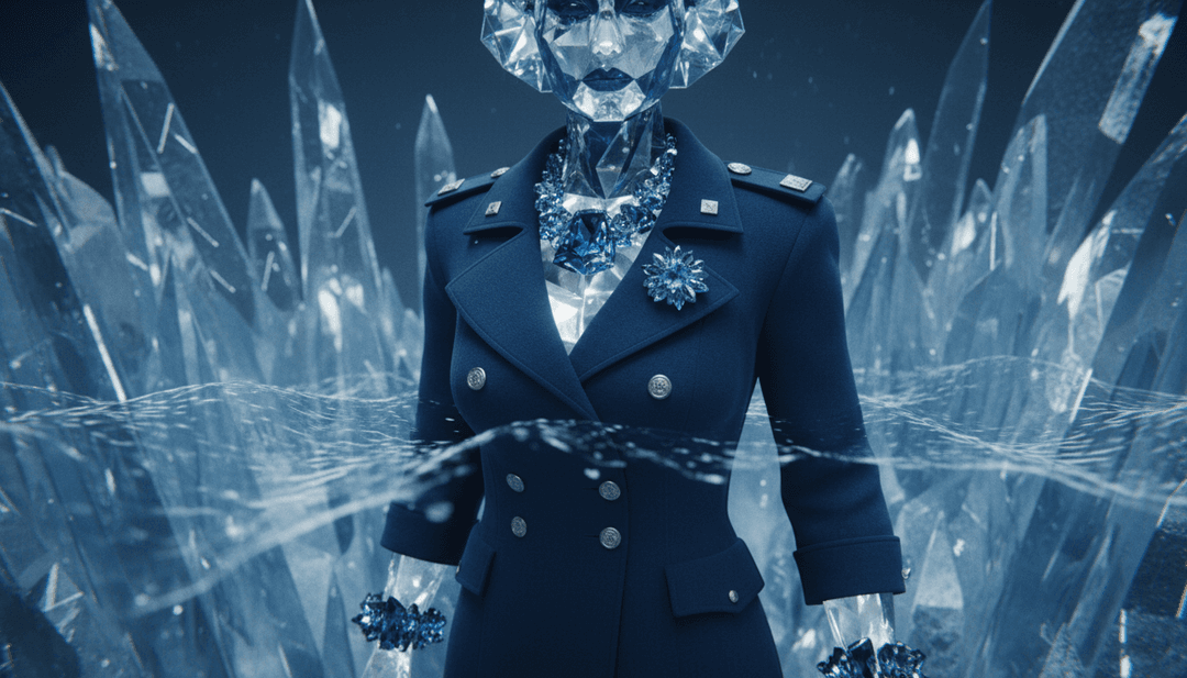 抽象蓝色调与温暖火焰元素融合，象征歌曲氛围