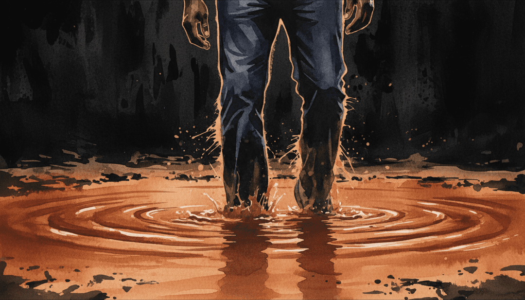 Visualización abstracta de IA analizando ritmos y letras de Hip Hop