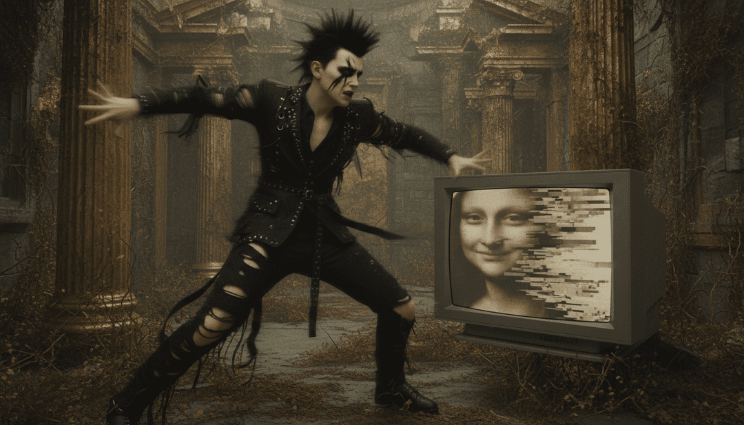 抽象数字艺术，展现另类摇滚音乐的情感深度