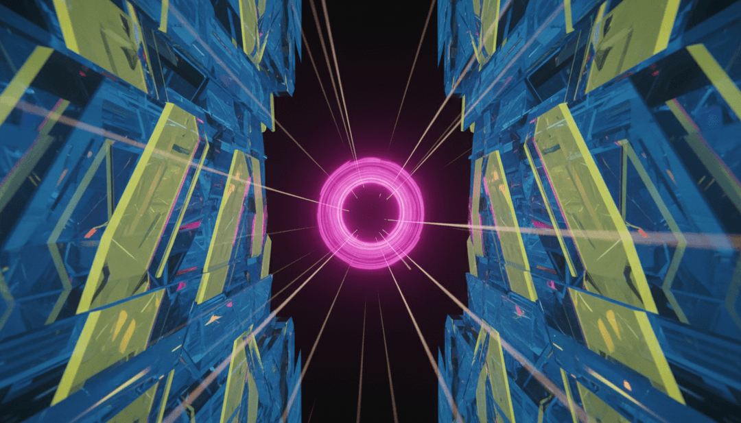 Abstrakte Visualisierung der KI, die Musikwellen und Songtexte für 'I'm your first' analysiert