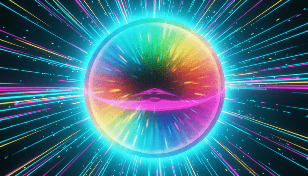 六弦吉他與變幻光影動態視覺，映照歌曲節奏與情感