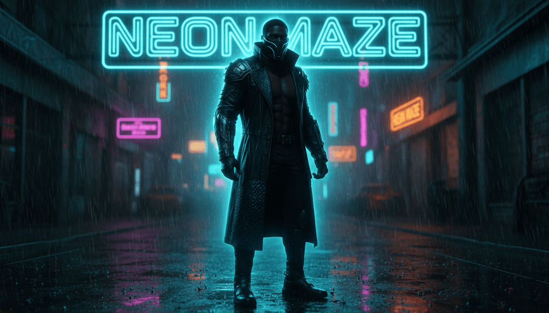 Dynamische Szenen, die eine Mischung aus urbanen Nachtszenen und rhythmischen visuellen Effekten zeigen, inspiriert von der Musik von 3am