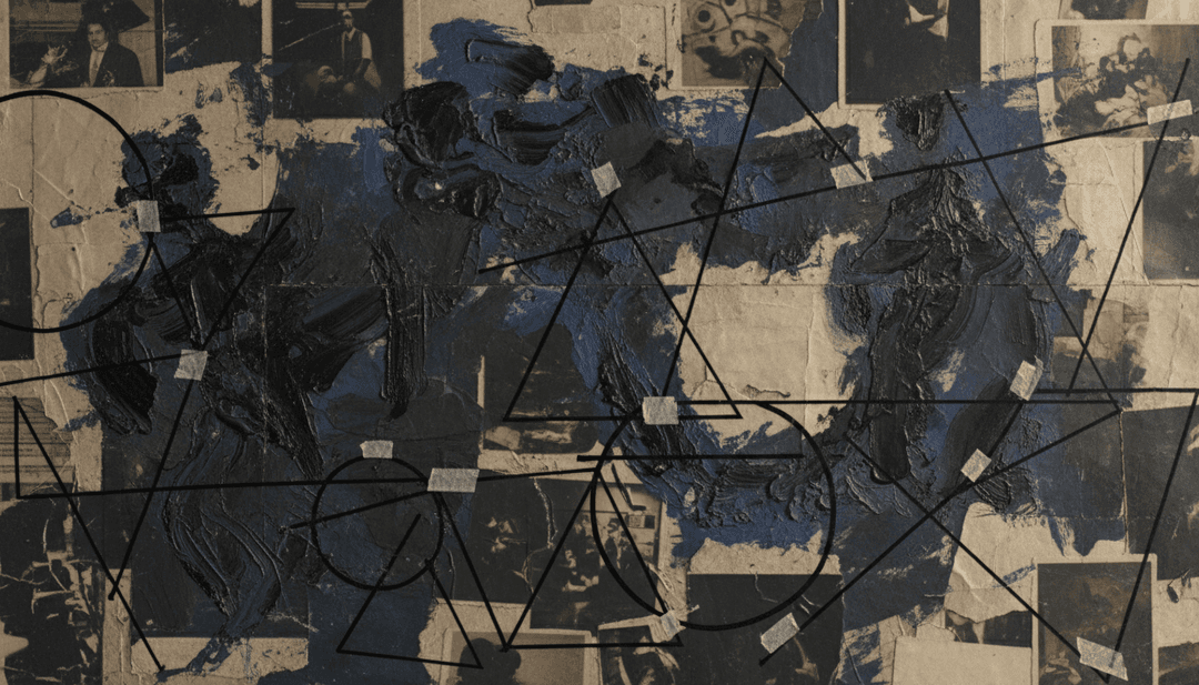 Arte digital abstrata simbolizando a profundidade emocional das letras e do clima de Below Zero