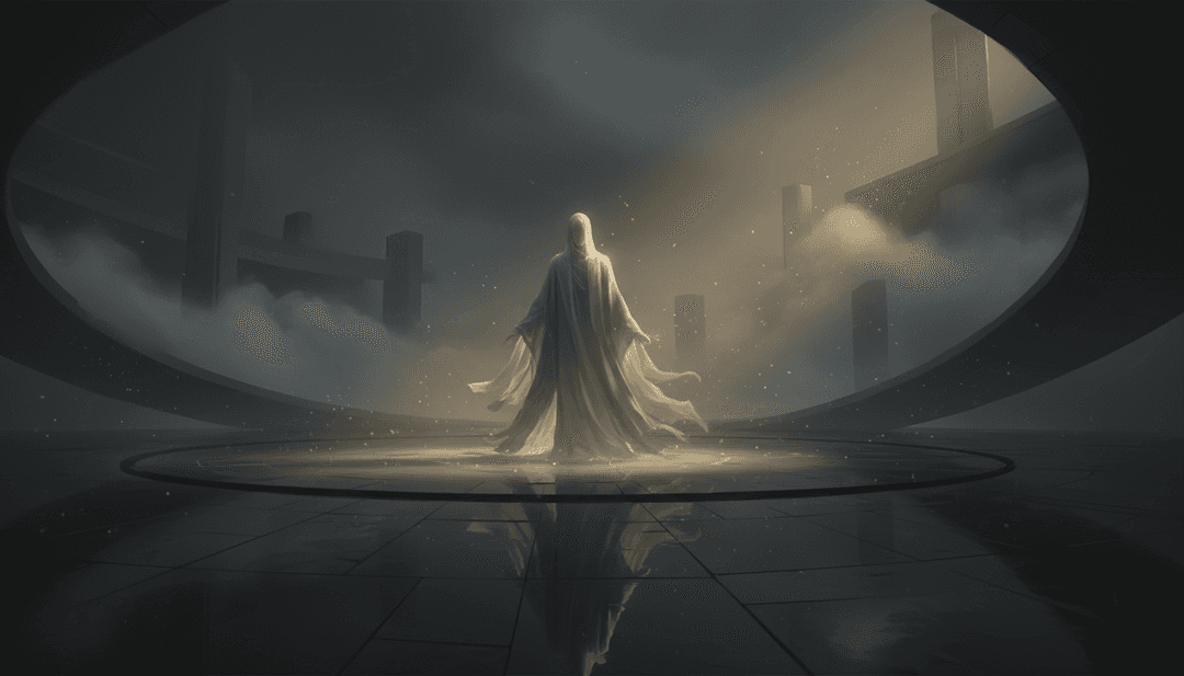 Art numérique abstrait représentant l'ambiance soul de la chanson 'Ordinary' de Alex Warren.